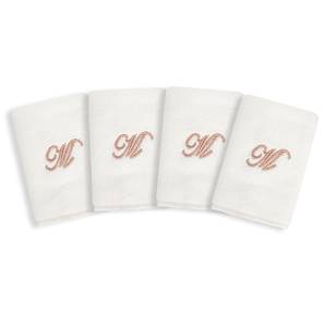 Towels Design Claire Face Towels Set of 4 (White)