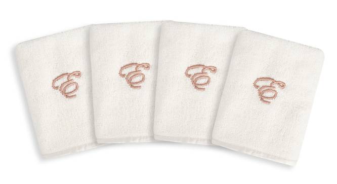 Ciara Face Towels Set of 4 (White) by Urban Ladder - Front View Design 1 - 469733