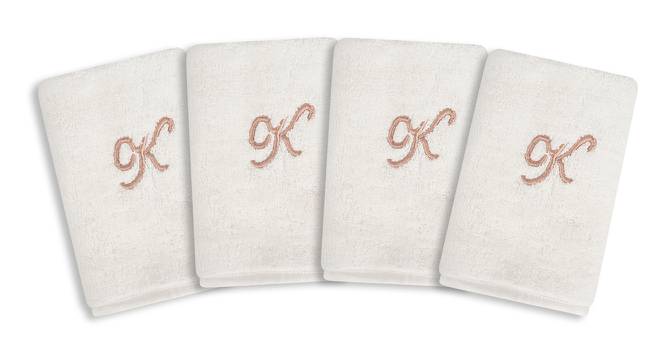 Cissy Face Towels Set of 4 (White) by Urban Ladder - Front View Design 1 - 469736