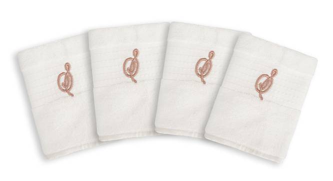 Clayne Face Towels Set of 4 (White) by Urban Ladder - Front View Design 1 - 469740