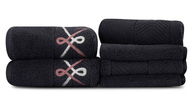 Ella Towels Set of 6 (Charcoal) by Urban Ladder - Front View Design 1 - 469754