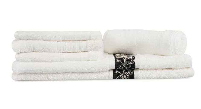 Elettra Towels Set of 6 (White) by Urban Ladder - Cross View Design 1 - 469767