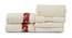 Estelle Towels Set of 6 (Cream) by Urban Ladder - Front View Design 1 - 469804