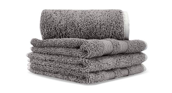 Emile Towels Set of 6 (Grey) by Urban Ladder - Cross View Design 1 - 469808