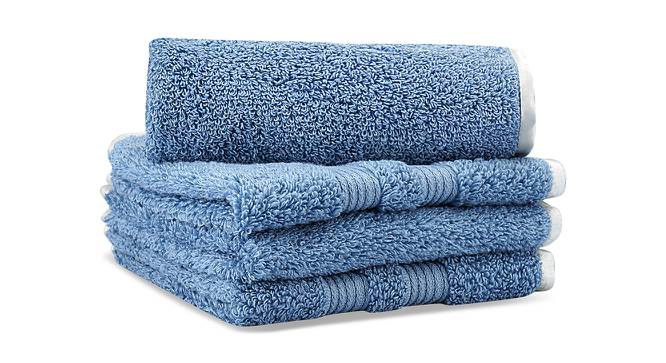 Enrique Towels Set of 6 (Blue) by Urban Ladder - Cross View Design 1 - 469810
