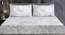 Geena Bedsheet Set (Grey, King Size) by Urban Ladder - Front View Design 1 - 469861