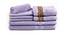 Faris Towels Set of 8 (Purple) by Urban Ladder - Front View Design 1 - 469870