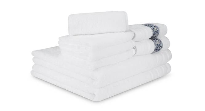 Hardy Towels Set of 8 (White) by Urban Ladder - Cross View Design 1 - 469891