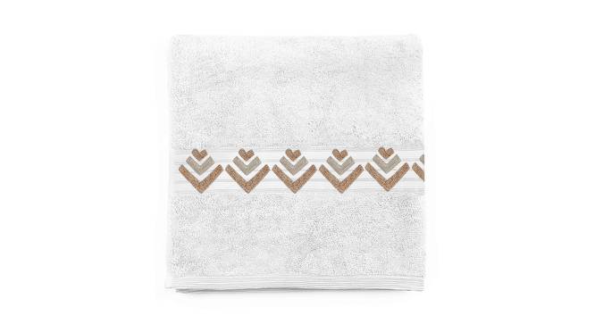 Jessica Bath Towels Set of 2 (White) by Urban Ladder - Cross View Design 1 - 469931
