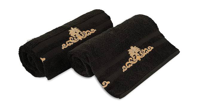 Theodore Bath Towels Set of 2 (Black) by Urban Ladder - Front View Design 1 - 469956