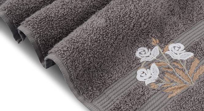 Oliver Bath Towels Set of 2 (Grey) by Urban Ladder - Cross View Design 1 - 469966