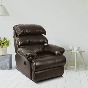 Motorized Recliners Design Otium Leatherette One Seater Motorized Recliner in Brown Colour