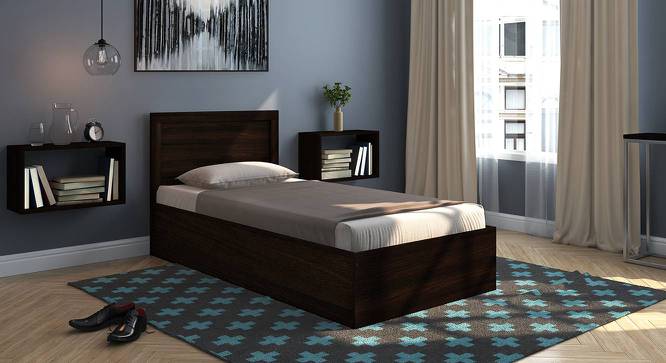 Covelo Storage Single Bed (Single Bed Size, Dark Walnut Finish, Box Storage Type) by Urban Ladder - Design 1 Full View - 470137