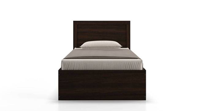 Covelo Storage Single Bed (Single Bed Size, Dark Walnut Finish, Box Storage Type) by Urban Ladder - Front View Design 1 - 470138