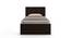 Covelo Storage Single Bed (Single Bed Size, Dark Walnut Finish, Box Storage Type) by Urban Ladder - Front View Design 1 - 470138