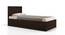 Covelo Storage Single Bed (Single Bed Size, Dark Walnut Finish, Box Storage Type) by Urban Ladder - Design 1 Side View - 470141