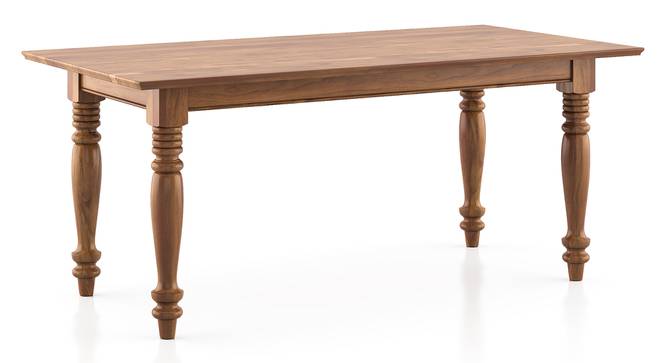 Tuscany 6 Seater Teak Wood Dining Table (Natural, Latin American Teak Finish) by Urban Ladder - Cross View Design 1 - 470167