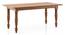 Tuscany 6 Seater Teak Wood Dining Table (Natural, Latin American Teak Finish) by Urban Ladder - Cross View Design 1 - 470167