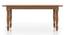 Tuscany 6 Seater Teak Wood Dining Table (Natural, Latin American Teak Finish) by Urban Ladder - Front View Design 1 - 470168