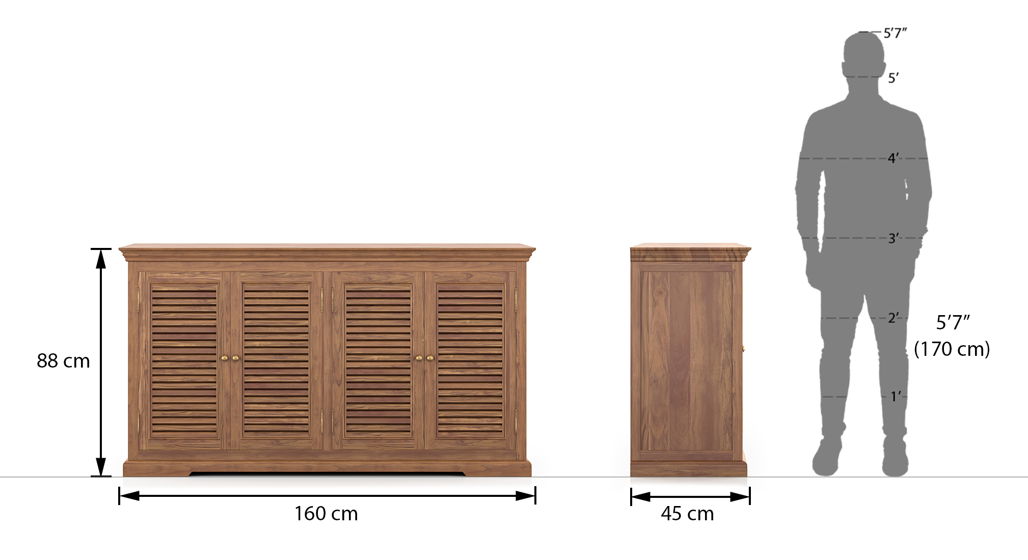 Tuscany teak sideboard 6