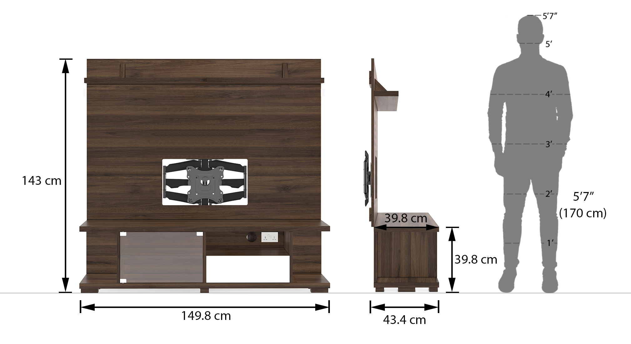 Iwaki swivel tv unit finish columbian walnut dim1 copy