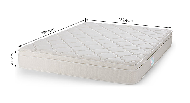 Cloud pocket spring mattress with memory foam queen 8