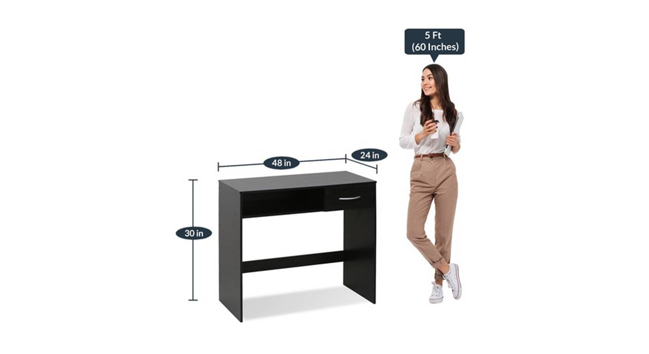 Loranna Engineered Wood Study Table in Finish Urban Ladder