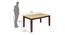 Arnold 4 Seater Dining Set with Bench (Beige, Gloss Finish) by Urban Ladder - Design 1 Dimension - 470370