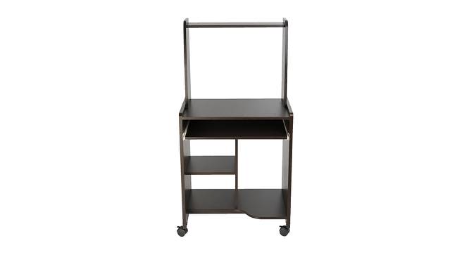Godwin Computer Table (Cappuccino, Melamine Finish) by Urban Ladder - Front View Design 1 - 470392