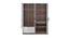 Gretel 4 Door Wardrobe (Brown & White) by Urban Ladder - Design 1 Side View - 470406