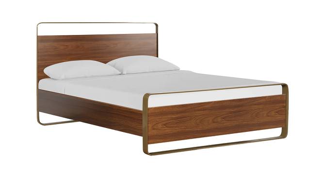 Emerald Teak Bed (King Bed Size, Teak) by Urban Ladder - Front View Design 1 - 470452
