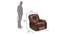 Lia Recliner - Electric (Caramel, One Seater) by Urban Ladder - Dimension Design 1 - 470990