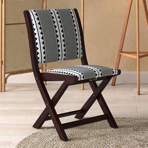 Bellucci folding chair mahoganycolor black white lp