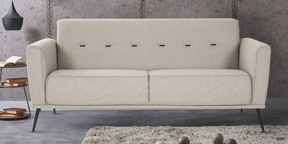 Bolzano Fabric Sofa (Beige) by Urban Ladder - - 