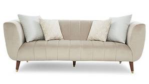 Darwin Dazzle Fabric Sofa (Beige)