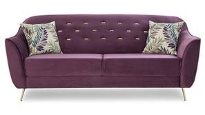 Izmir Decadence Fabric Sofa (Wine)