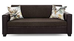 Lucy Greenville Fabric Sofa (Brown)