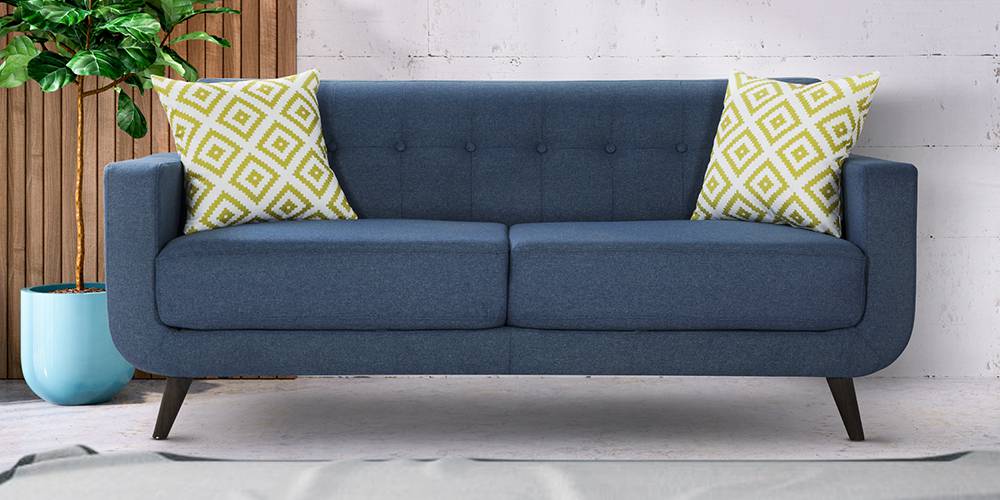Truro Fabric Sofa (Blue) by Urban Ladder - - 