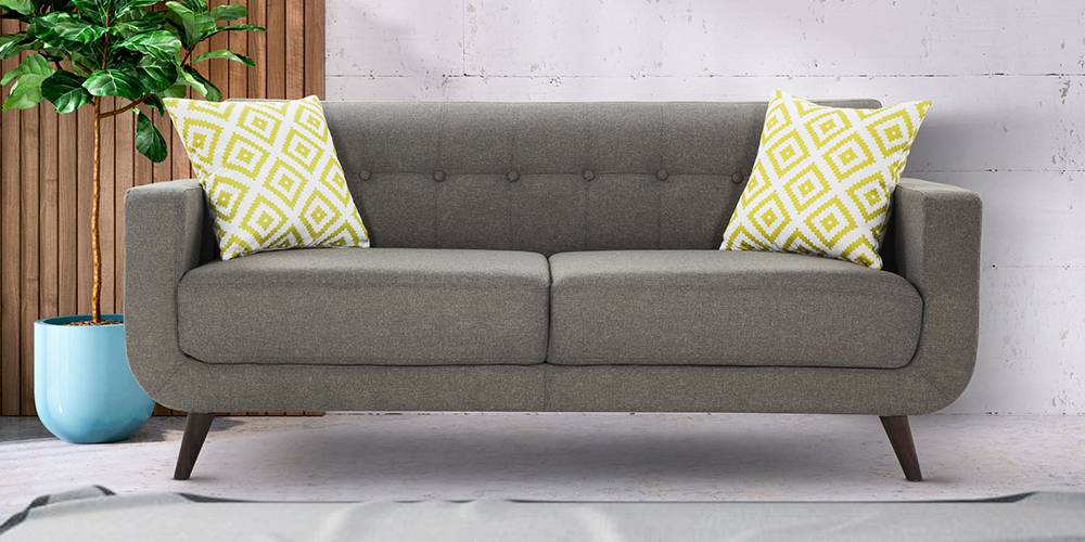 Truro Fabric Sofa (Grey) by Urban Ladder - - 