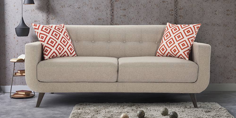 Truro Fabric Sofa (Beige) by Urban Ladder - - 