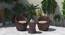 Cairo Patio Chair Set of 2 (Brown) by Urban Ladder - Full View Design 1 - 473629