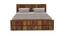 Meighen Solid Wood Queen Platform Storage Bed in Provincial Teak finish (Queen Bed Size, PROVINCIAL TEAK) by Urban Ladder - Front View Design 1 - 473689