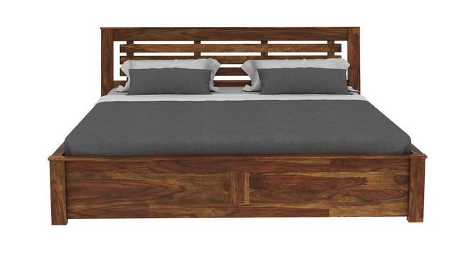 Christian Solid Wood King Platform Storage Bed in Provincial Teak finish (King Bed Size, PROVINCIAL TEAK) by Urban Ladder - Front View Design 1 - 473693