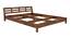 Nicolau Solid Wood Queen Non Storage Bed in Provincial Teak finish (Queen Bed Size, PROVINCIAL TEAK) by Urban Ladder - Design 2 Side View - 473720
