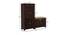 Alexander Solid Wood 36 pair Shoerack - with Seating in Walnut Matte finish (Walnut) by Urban Ladder - Design 1 Dimension - 473744