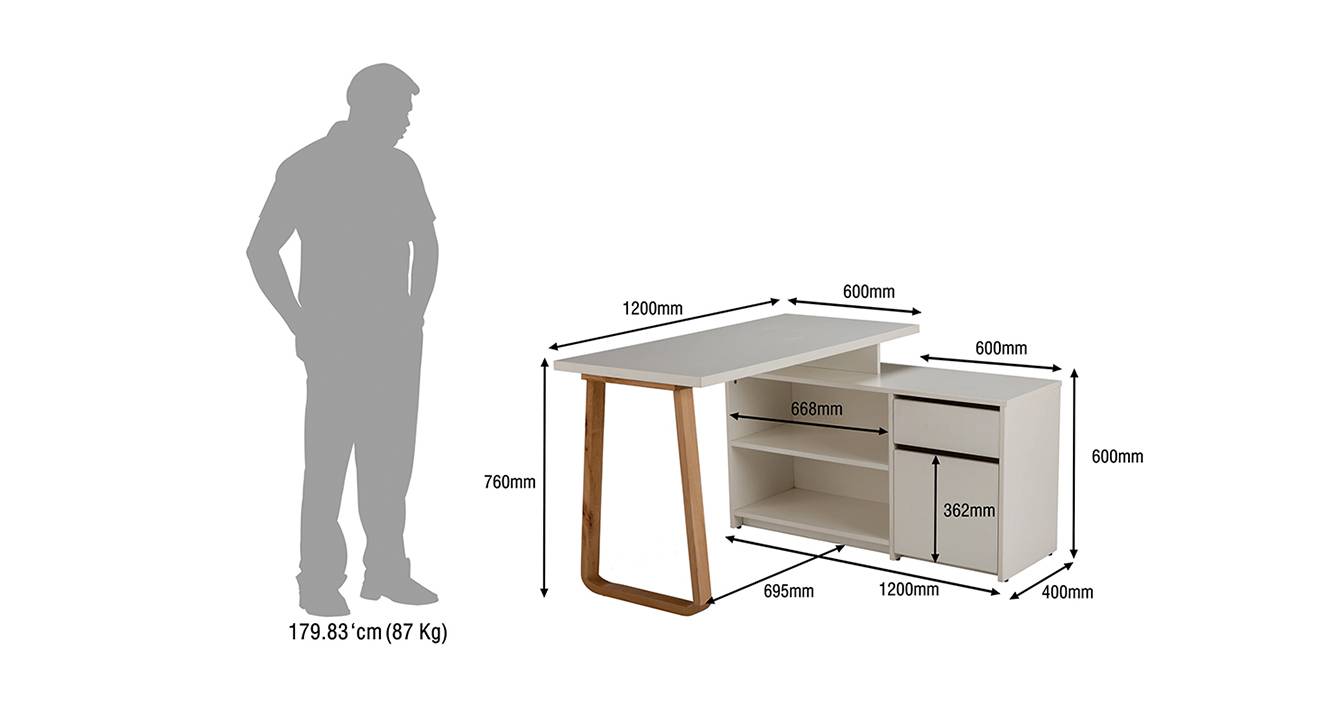 Zhuri office table whit 6