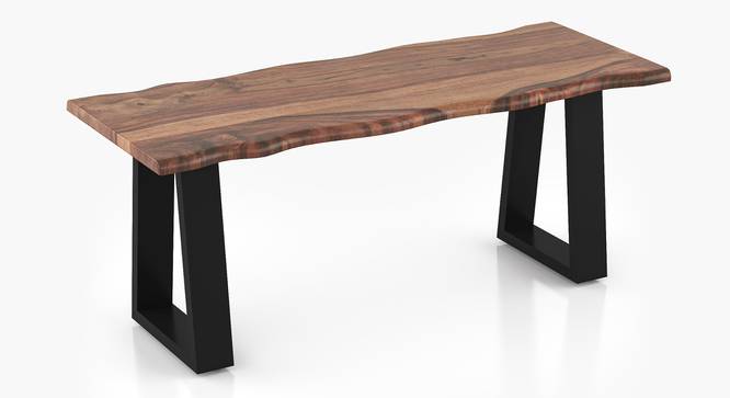 Aquila Live Edge Dining Bench (Semi Gloss Finish, Teak Finish) by Urban Ladder - Cross View Design 1 - 473860