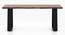 Aquila Live Edge Dining Bench (Semi Gloss Finish, Teak Finish) by Urban Ladder - Front View Design 1 - 