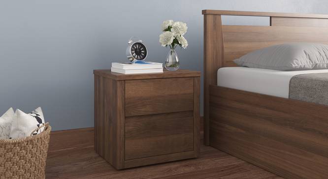 Harzine Bedside Table (Classic Walnut Finish) by Urban Ladder - Full View Design 1 - 473880