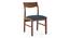 Augusta 4 Seater Dining Set (Blue, Dark Walnut Finish) by Urban Ladder - Design 1 Close View - 473937